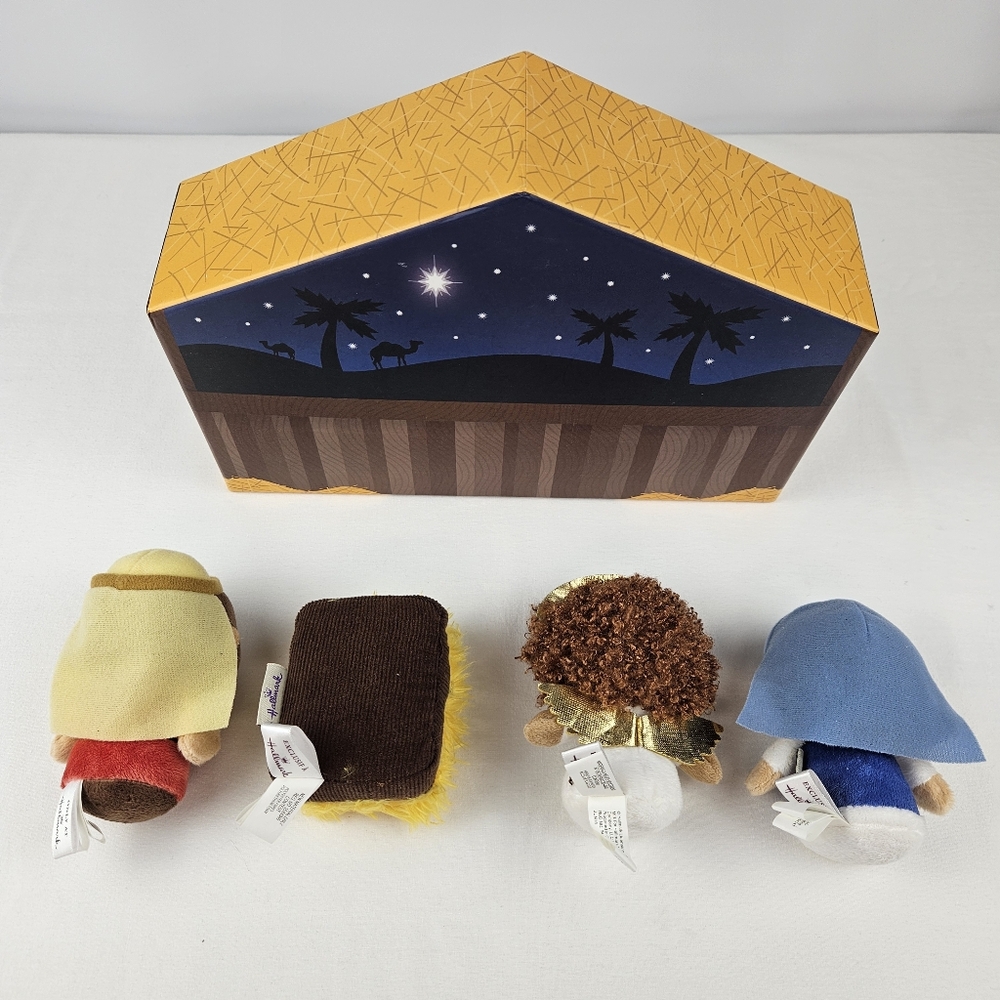 Hallmark Itty Bittys Nativity Set Plush Toys Holiday Christmas - Picture 3 of 12